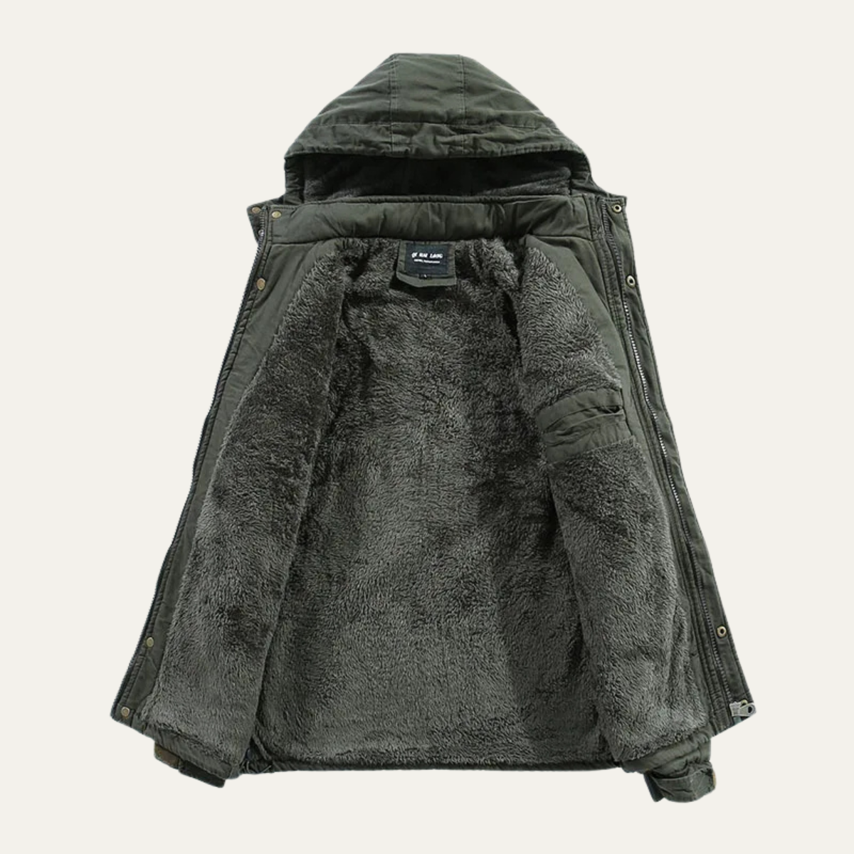 Vane | Men's Casual Hooded Puffer Jacket Olive