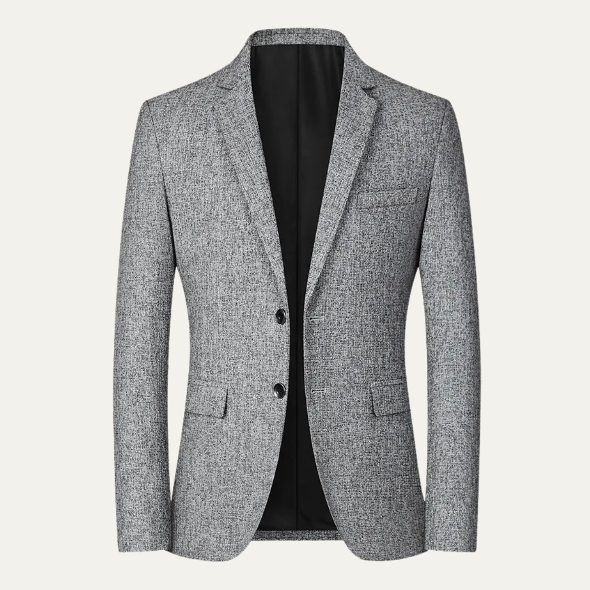 Beau | Men's Casual Tweed Blazer Charcoal Gray