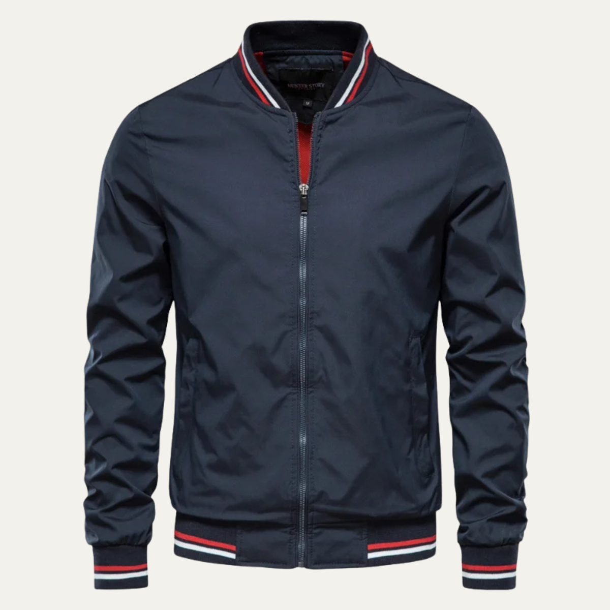 Ines | Men's Lightweight Bomber Jacket Sage Green Zip Up