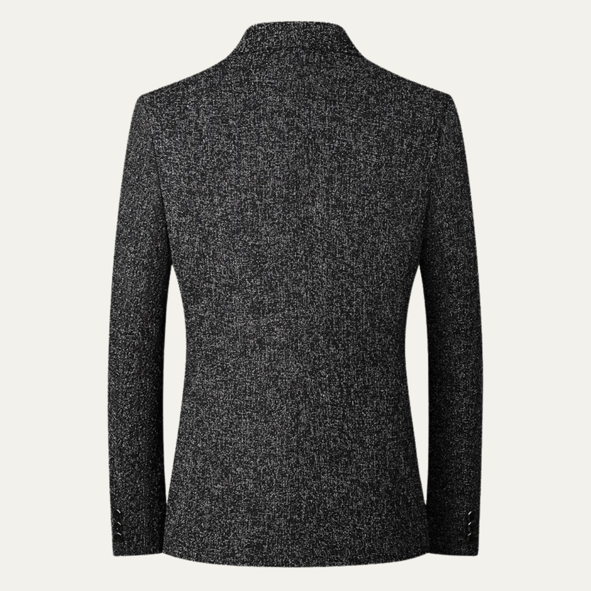 Beau | Men's Casual Tweed Blazer Charcoal Gray