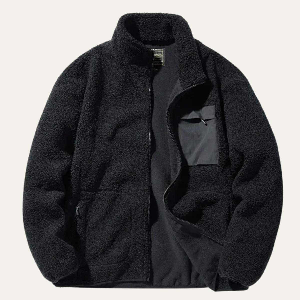 Blake | Men's Fleece Jacket Sage Green Zip Up