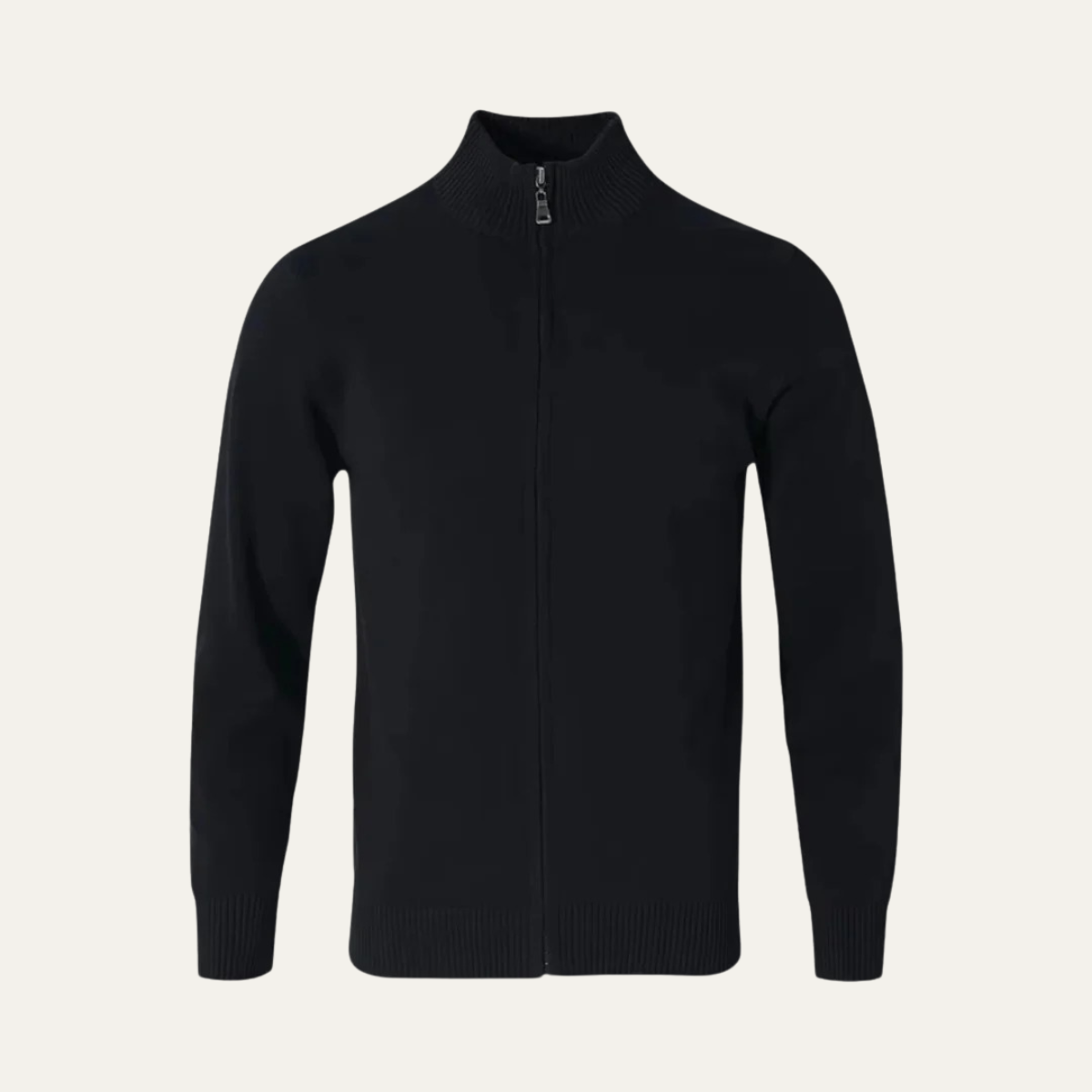 Royce | Men's Zip Up Cardigan Navy Sweater