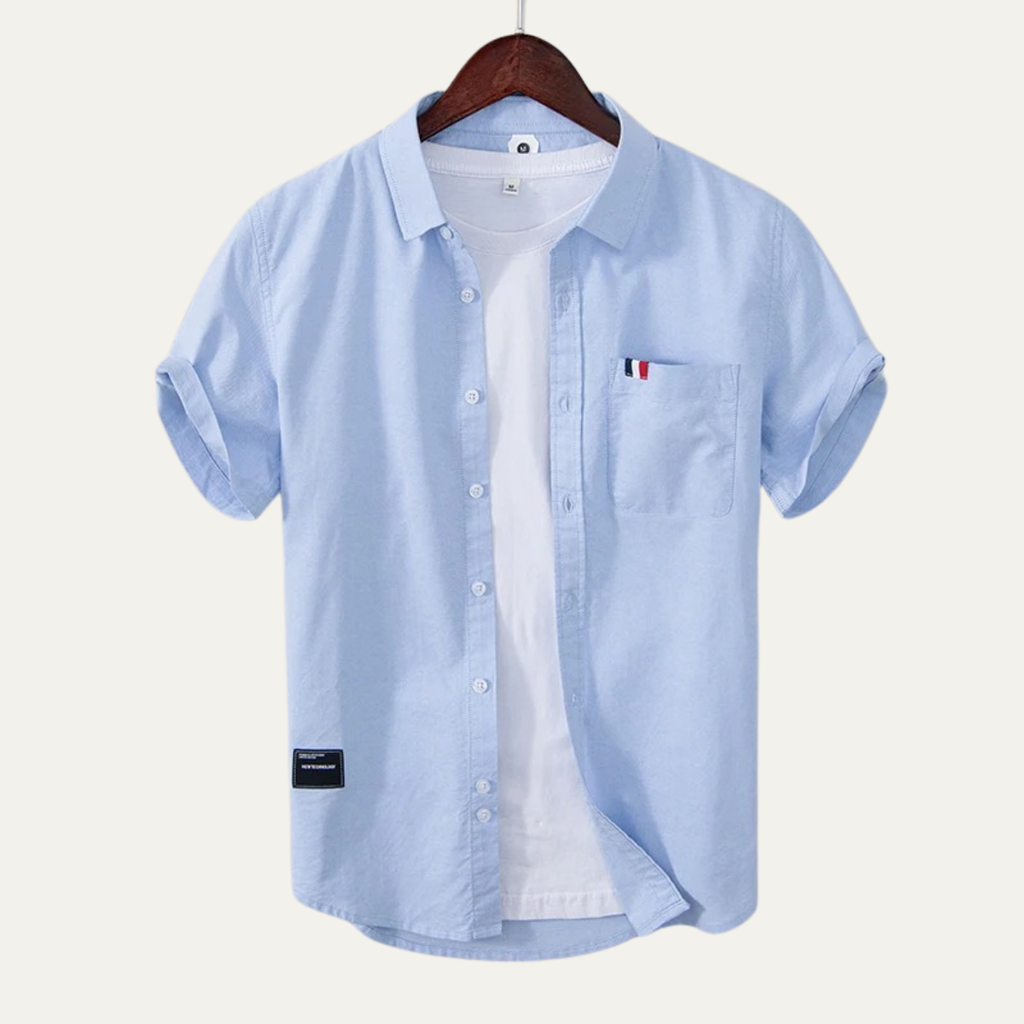 Dama Washington Blake men's short sleeve button up shirt white - view 5