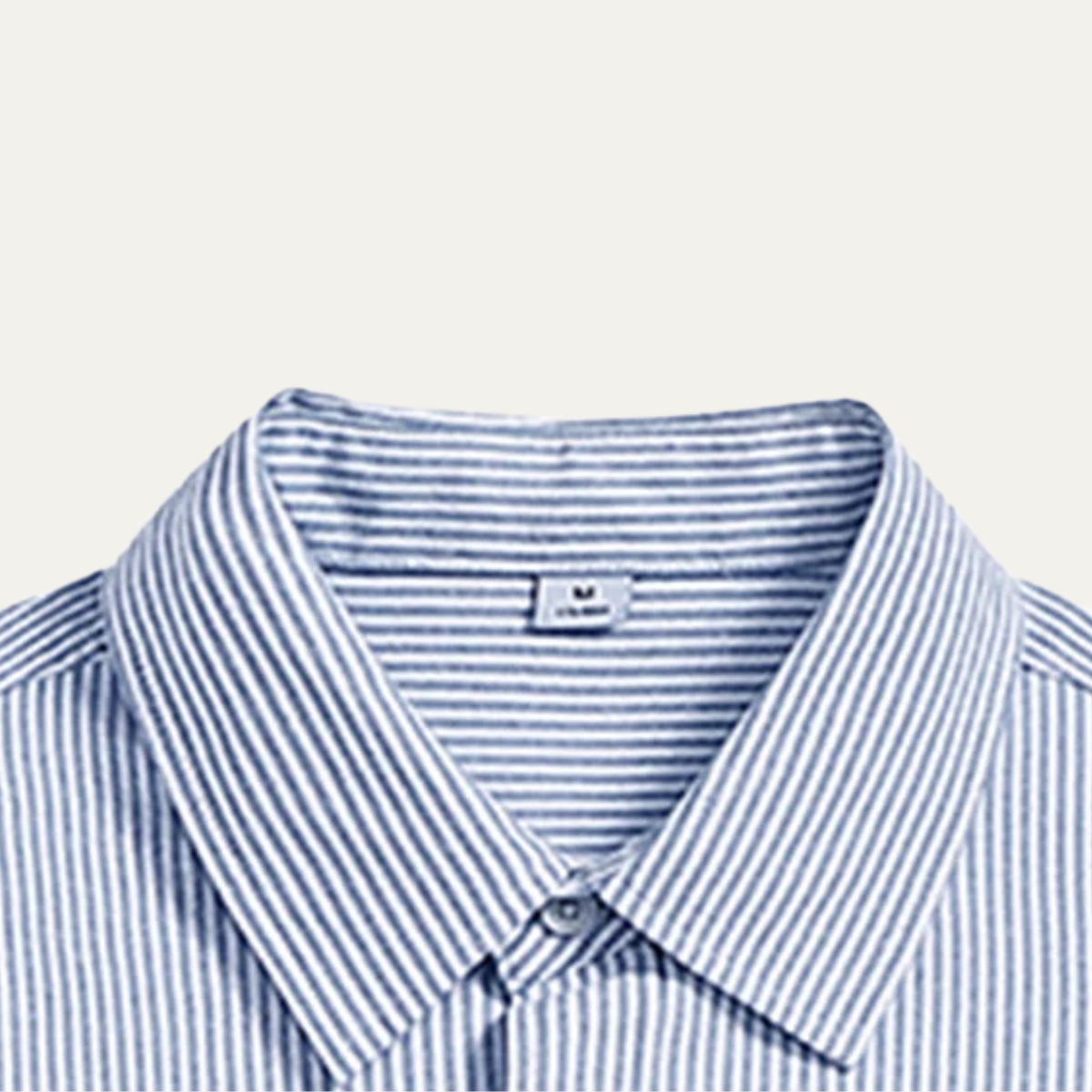 Lars | Men's Blue Striped Button Up Shirt Long Sleeve