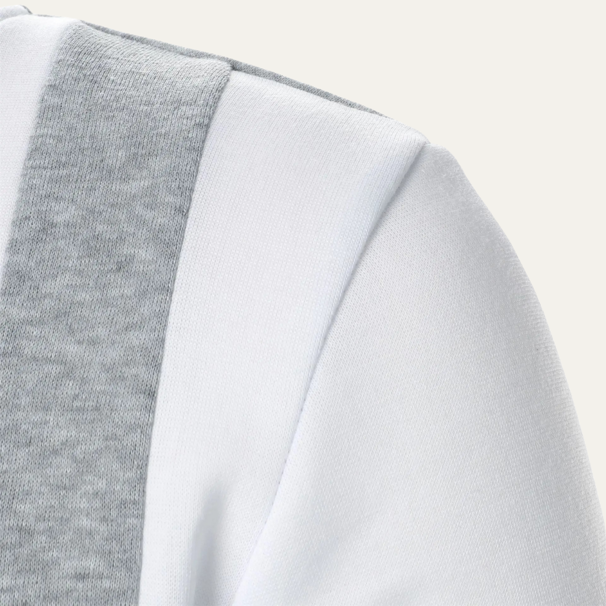 Axel | Men's Colorblock Zip Up Hoodie Black White