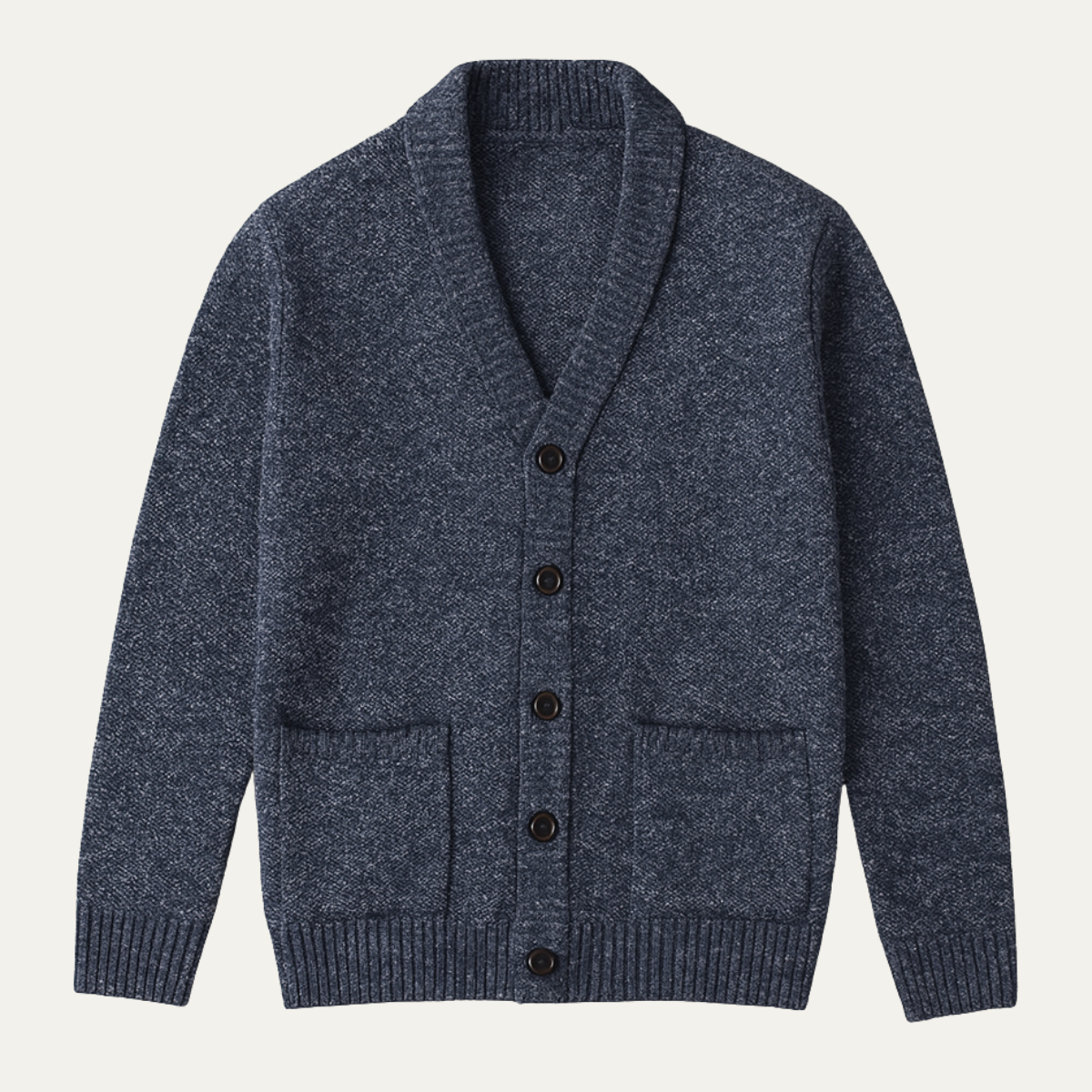 Blake | Men's Casual Cardigan Navy Blue Knit Button Up