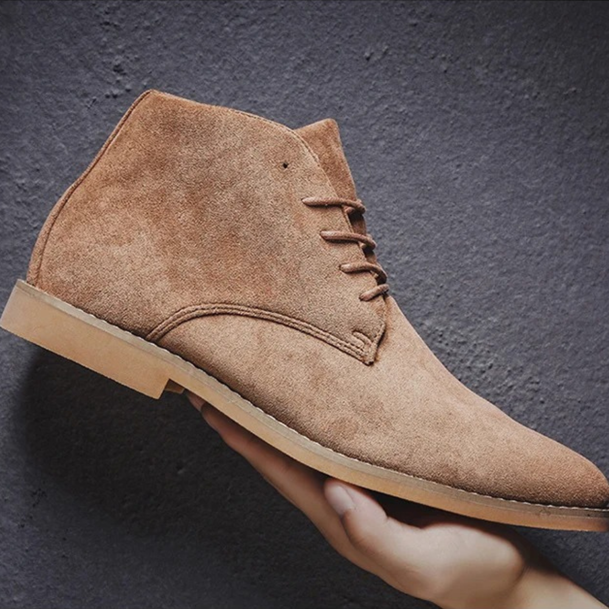 Jax | Men's Suede Lace Up Chukka Boots Black