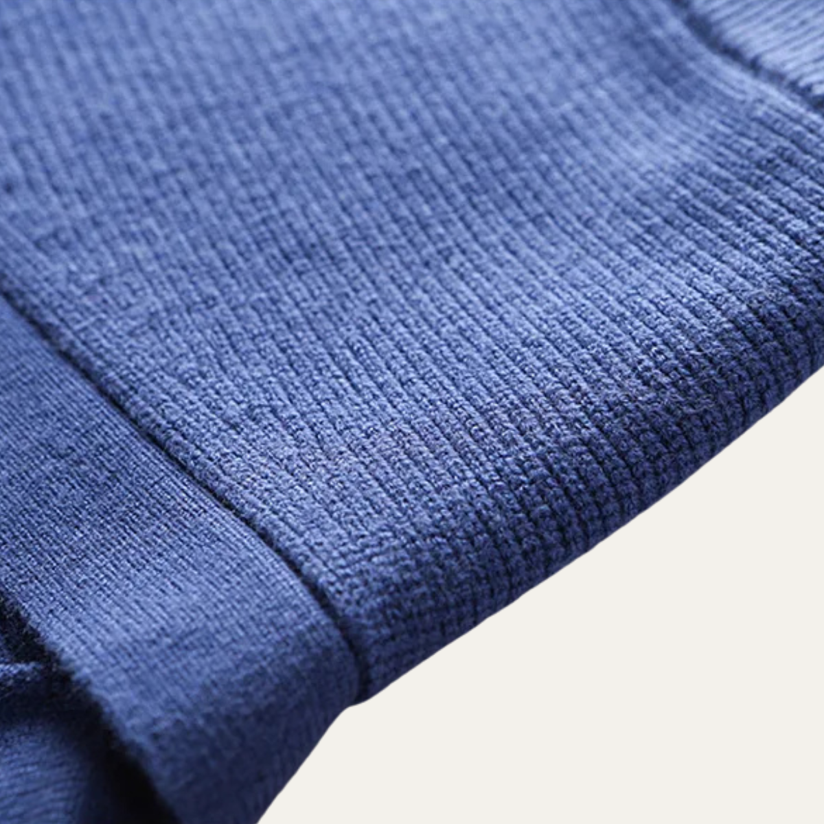 Beau | Men's Sweater Vest Blue Button Up V Neck