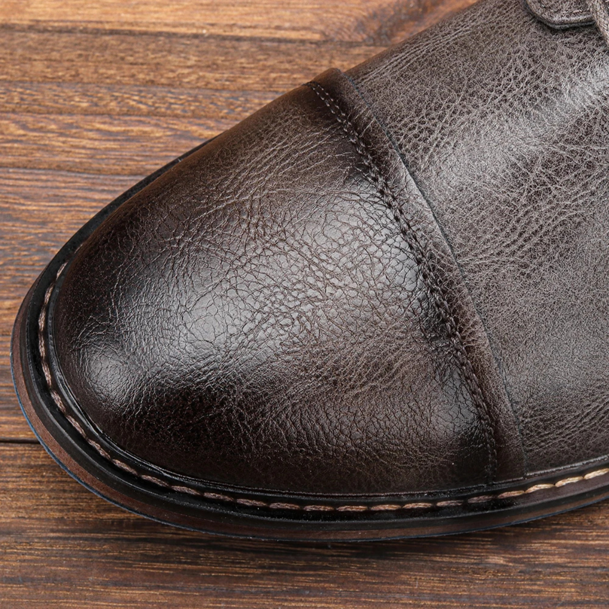 Bram | Men's Leather Oxford Shoes Brown Lace Up