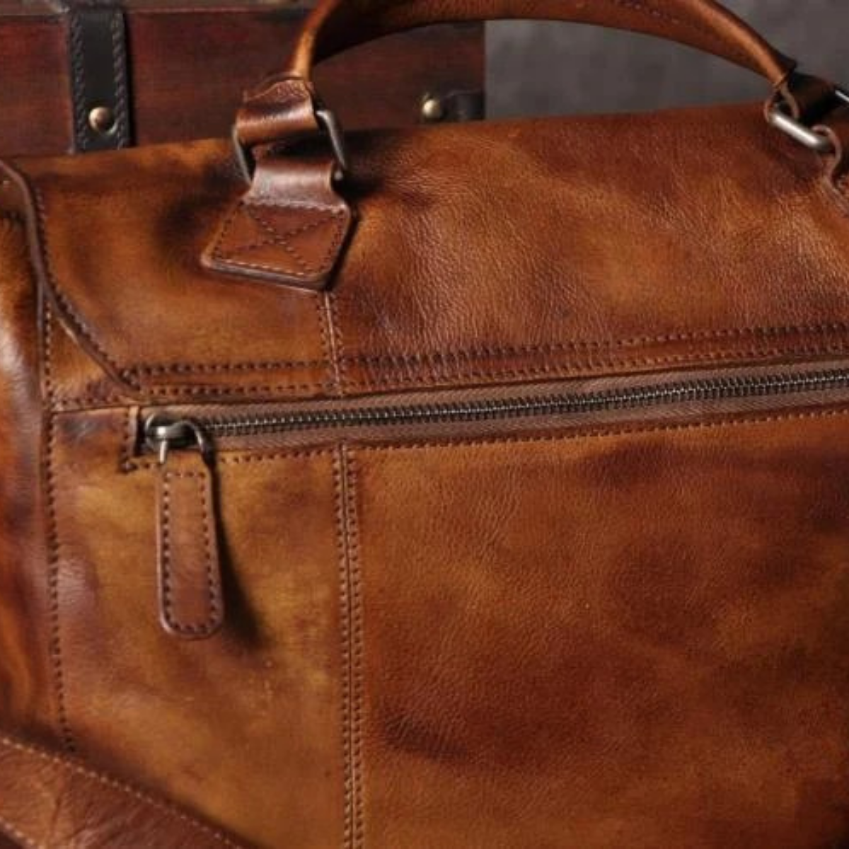 Dama Washington Cahors vintage leather crossbody bag - view 14