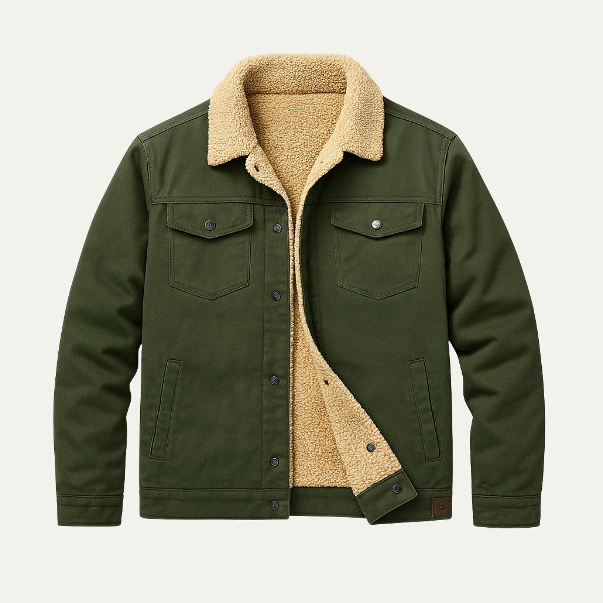 Jude | Men's Sherpa Lined Denim Jacket Black