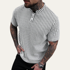 Dama Washington Beau men's textured polo shirt cream - view 8
