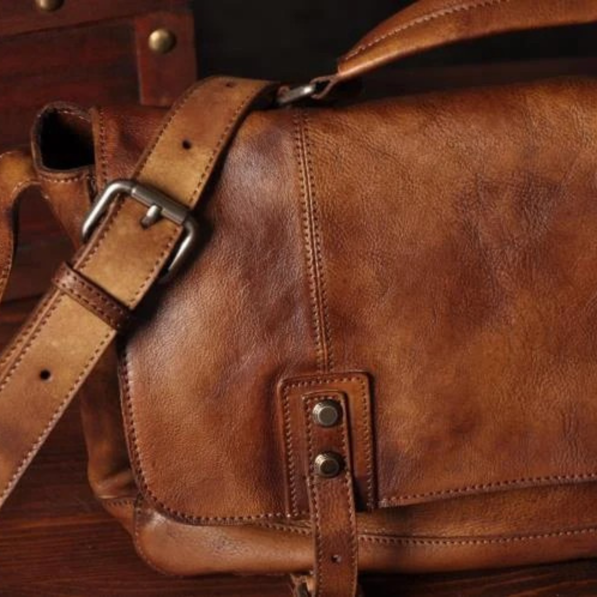 Dama Washington Cahors vintage leather crossbody bag - view 15
