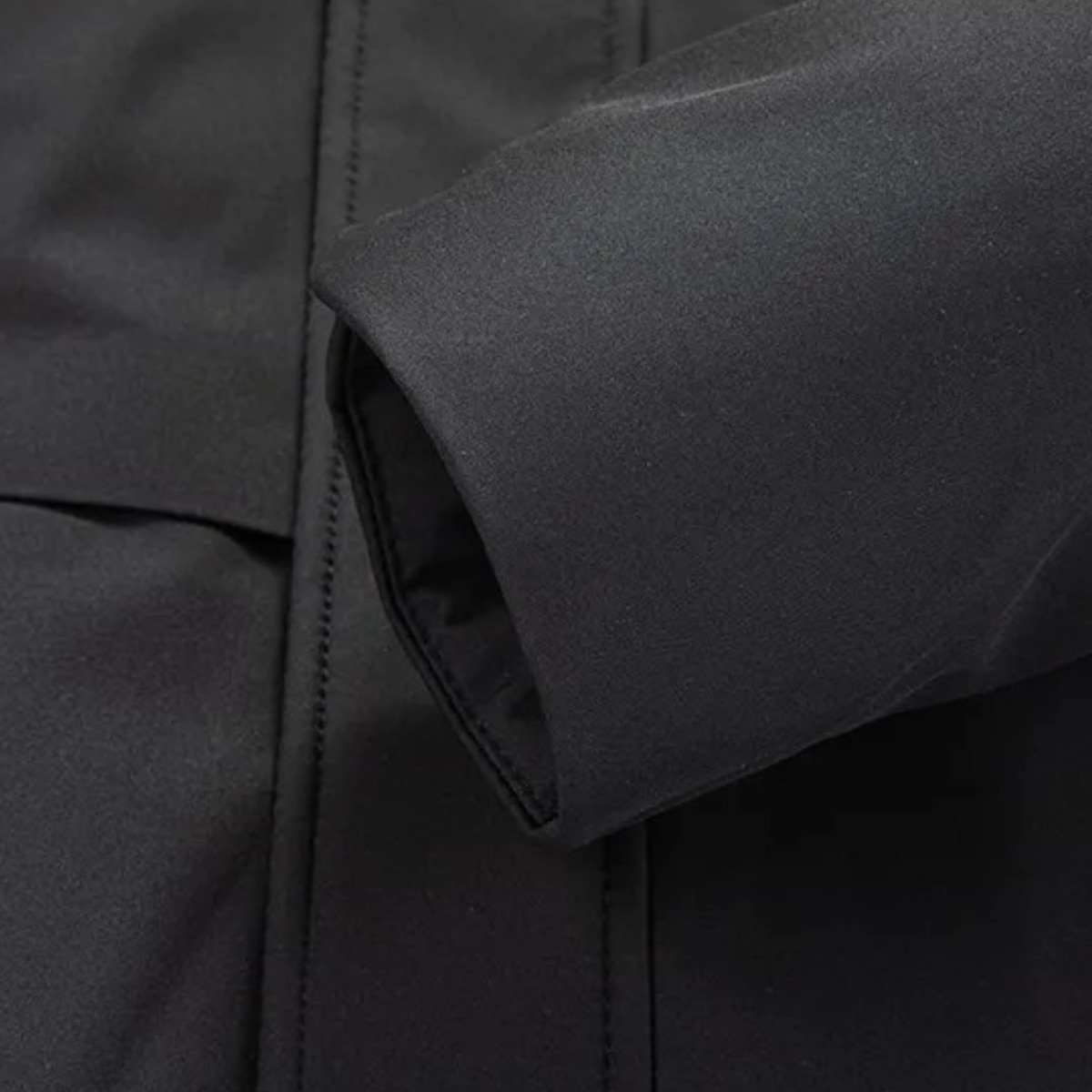 Axel | Men's Waterproof Winter Parka Black Hooded Thickened Coat