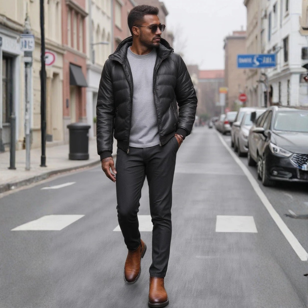Bram | Men's Classic Leather Chelsea Boots Brown