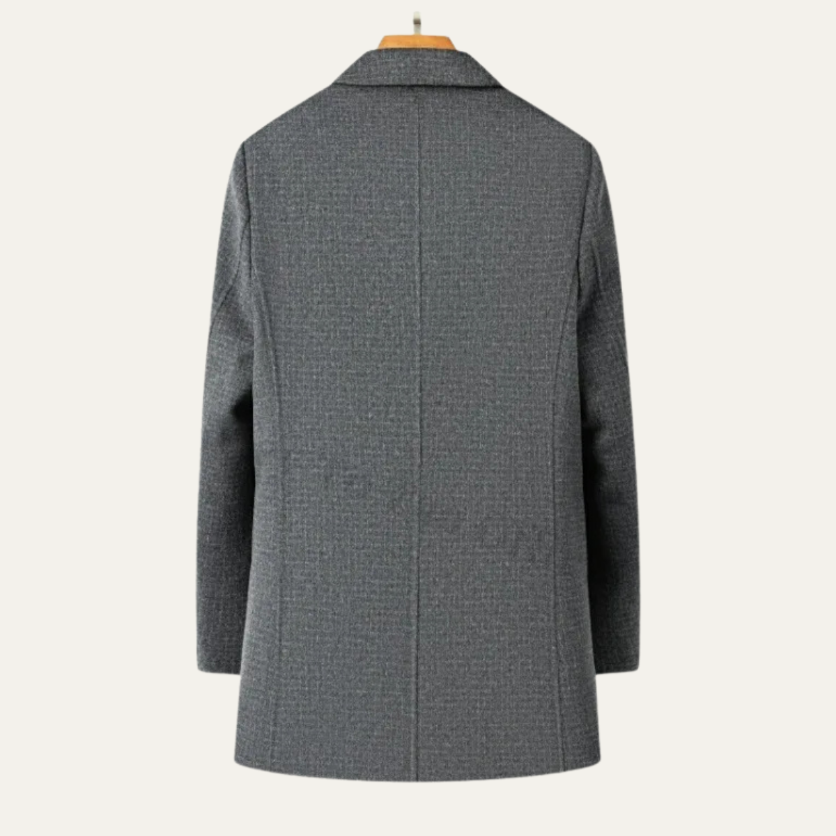 Otto | Men's Wool Overcoat Gray Button Front