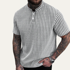 Dama Washington Beau men's textured polo shirt cream - view 2