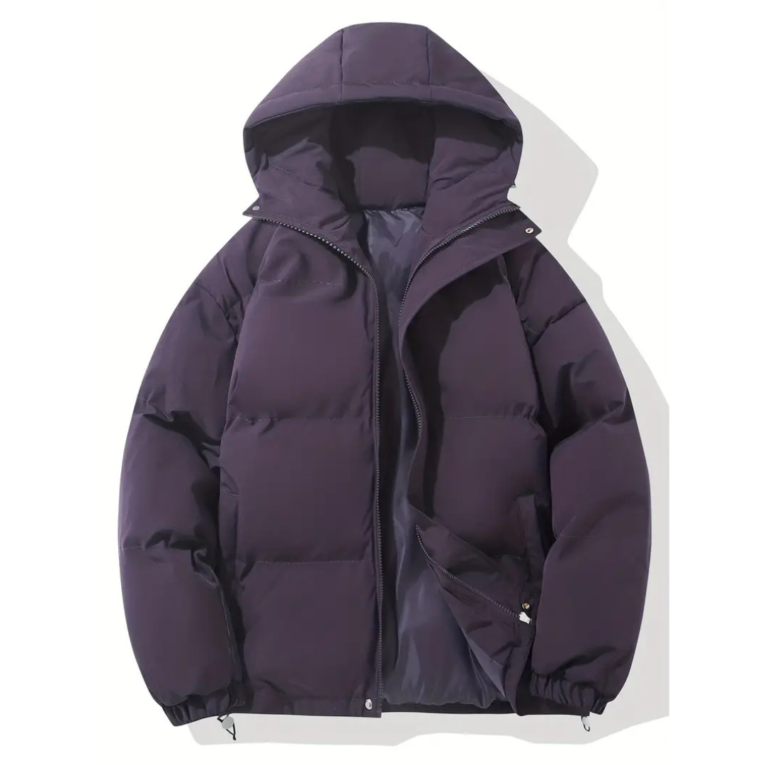 Faye | Women's Puffer Jacket Pink Hooded Quilted Windbreaker