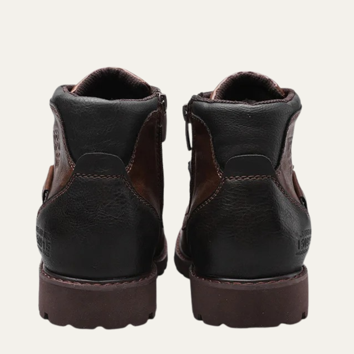 Axel | Men's Leather Combat Boots Brown Lace Up