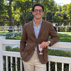 Voss | Men's Tweed Herringbone Blazer Brown Single Breasted