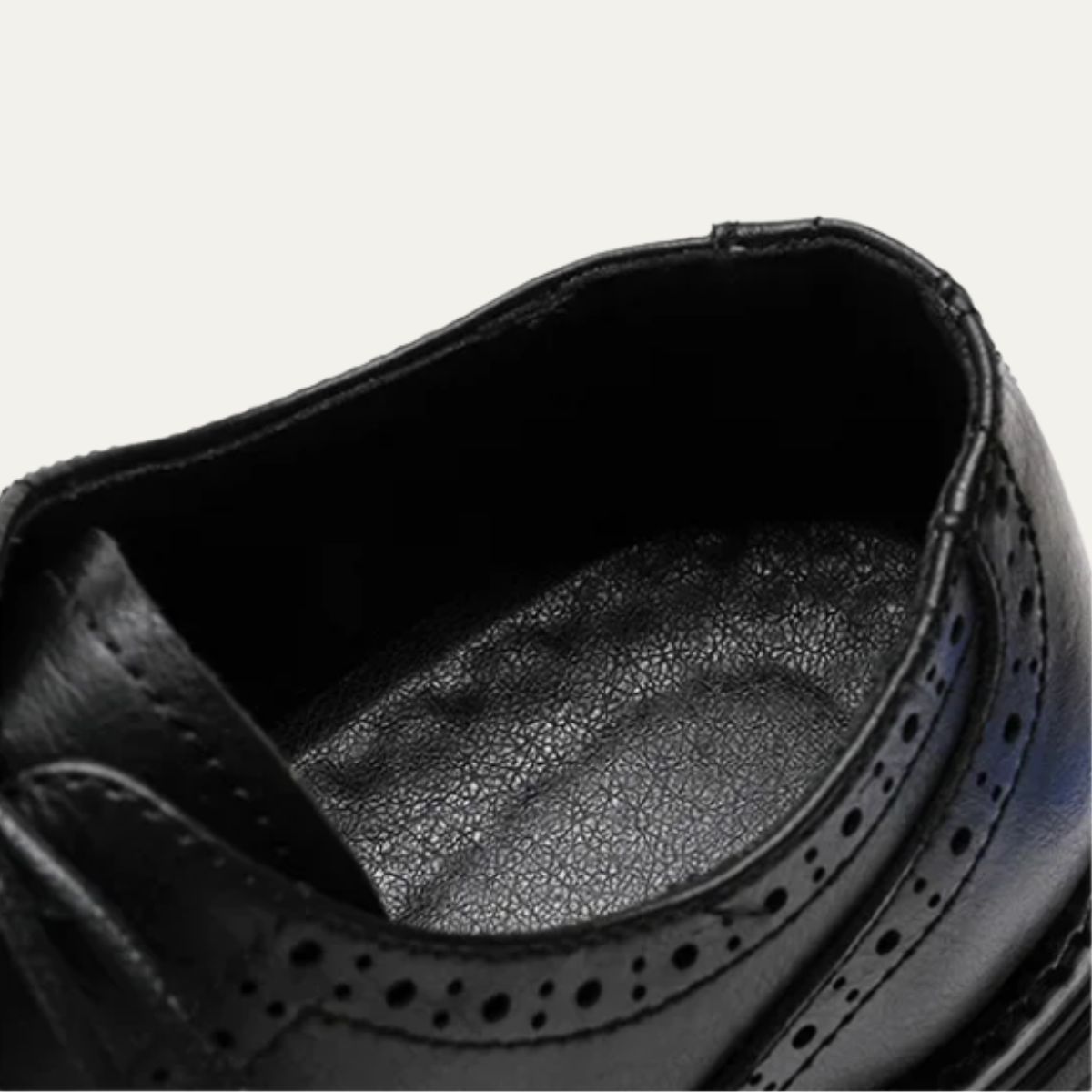 Oscar | Men's Wingtip Brogue Oxford Dress Shoe Black Leather