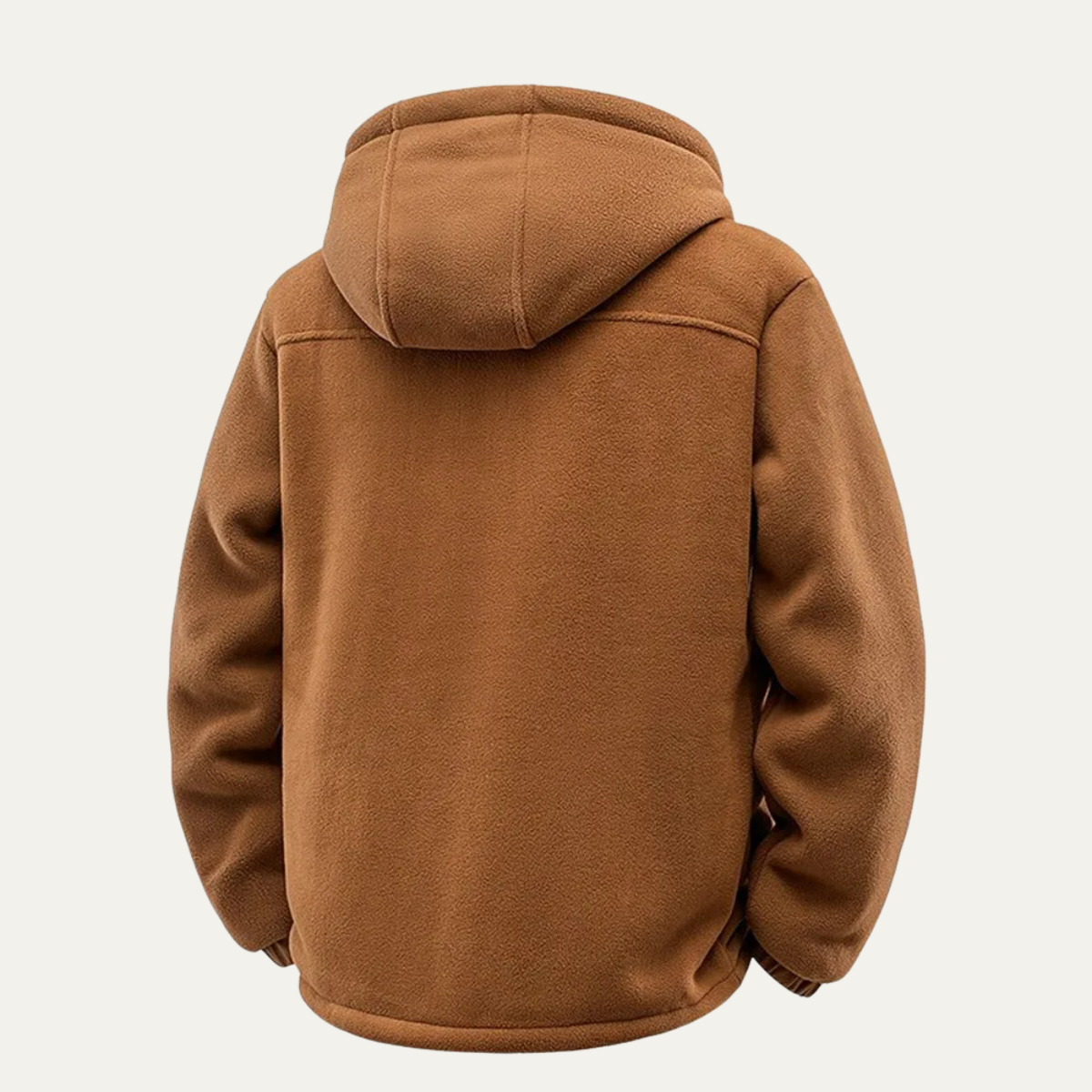 Rowan | Men's Sherpa Lined Fleece Jacket Camel Hooded