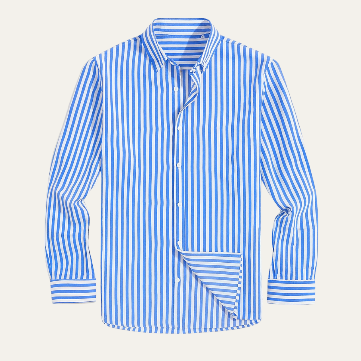 Blake | Men's Striped Button Up Shirt Blue White