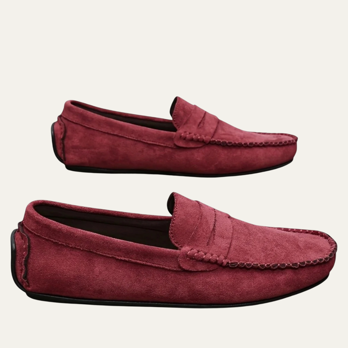 Luca | Men's Suede Loafer Moccasin Tan Slip On