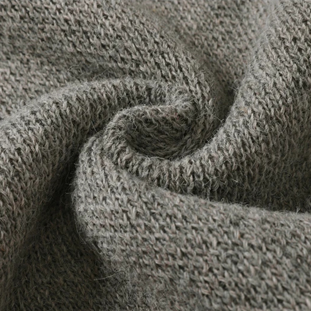 Dama Washington Beau men's casual cardigan gray white stripe knit - view 8