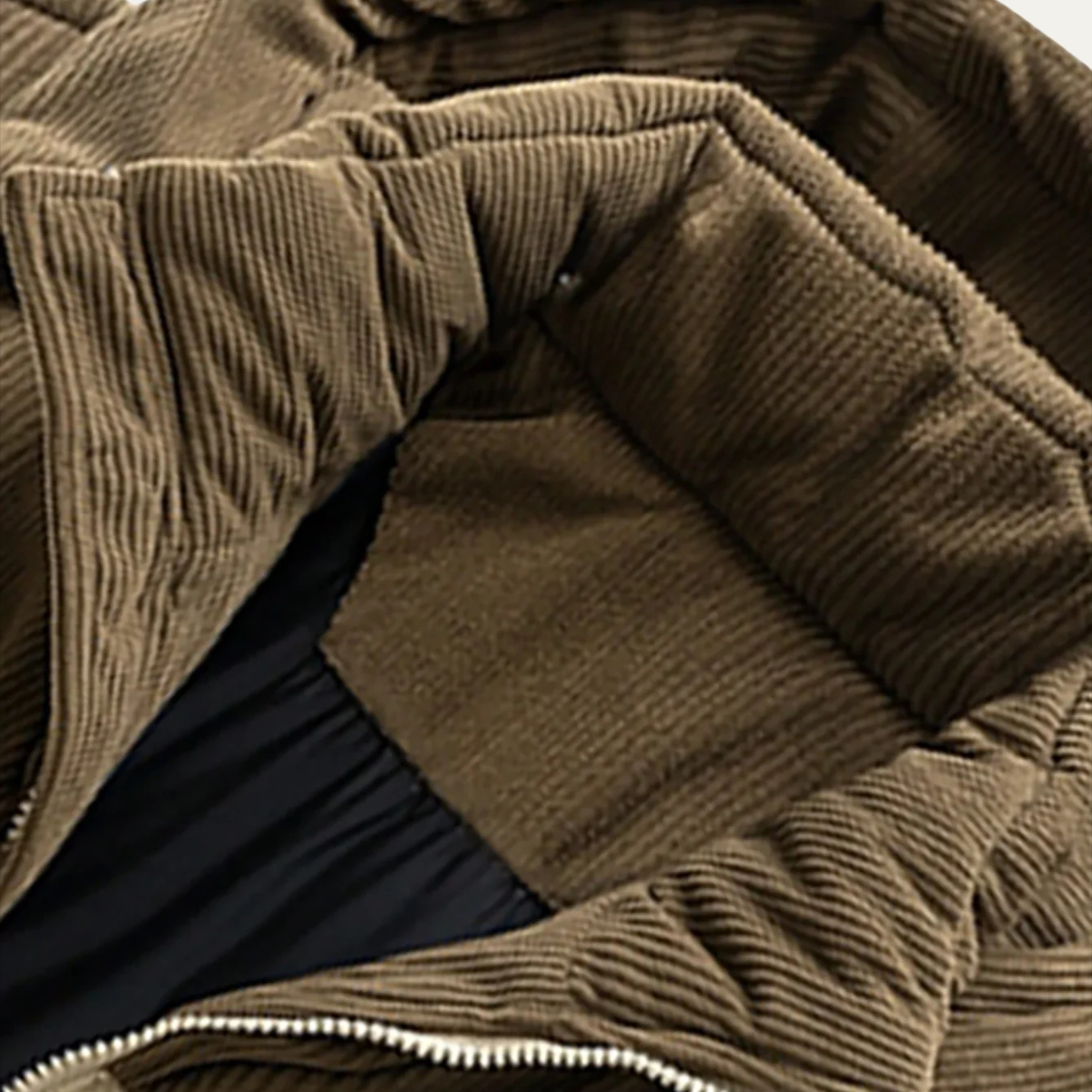 Ash | Men's Puffer Jacket Cream Khaki Hooded Winter