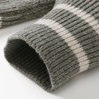 Dama Washington Beau men's casual cardigan gray white stripe knit - view 9