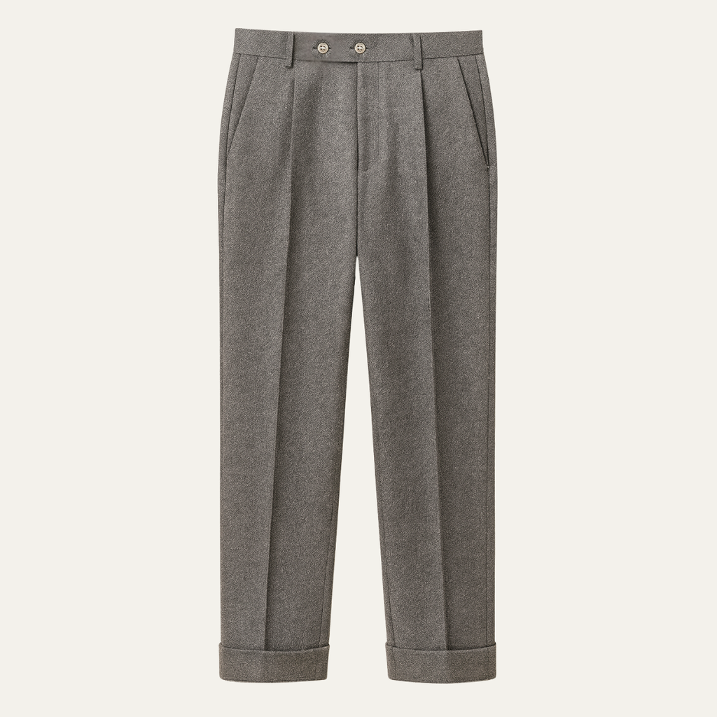 Dama Washington Beau men's pleated tailored dress pants gray - view 3