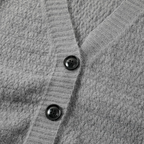 Dama Washington Axel men's oversized button up cardigan gray v neck - view 5