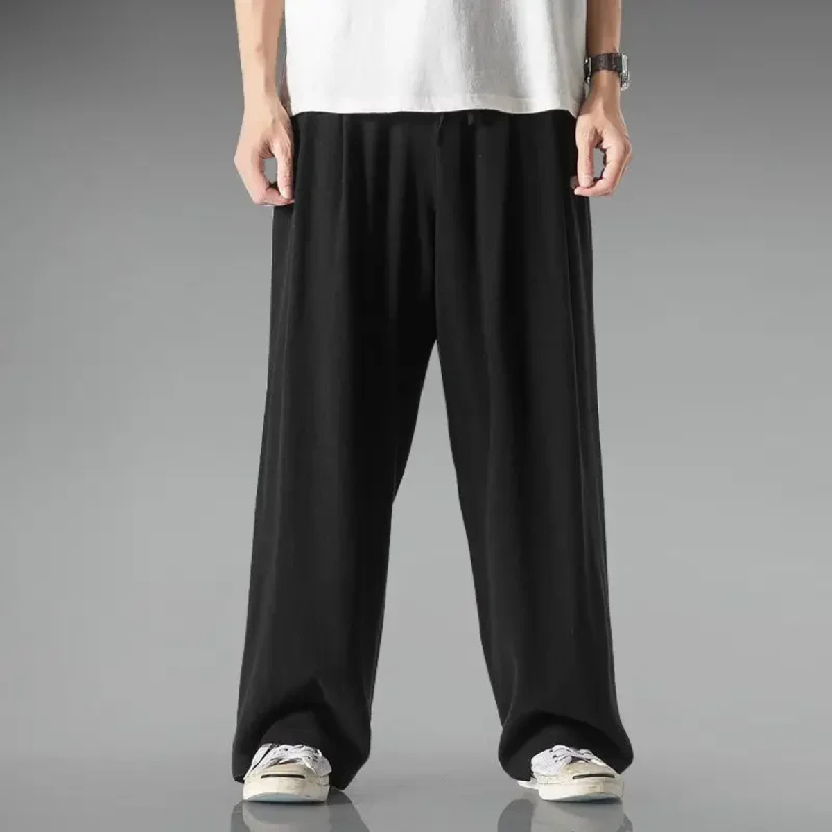 Rowan | Men's Relaxed Fit Linen Pants Navy