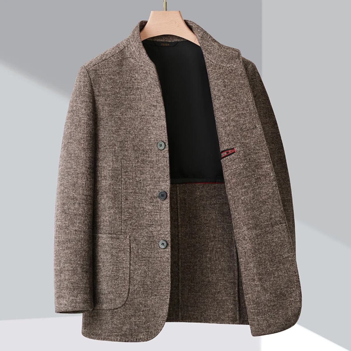Rowan | Men's Casual Wool Blazer Gray Button Up