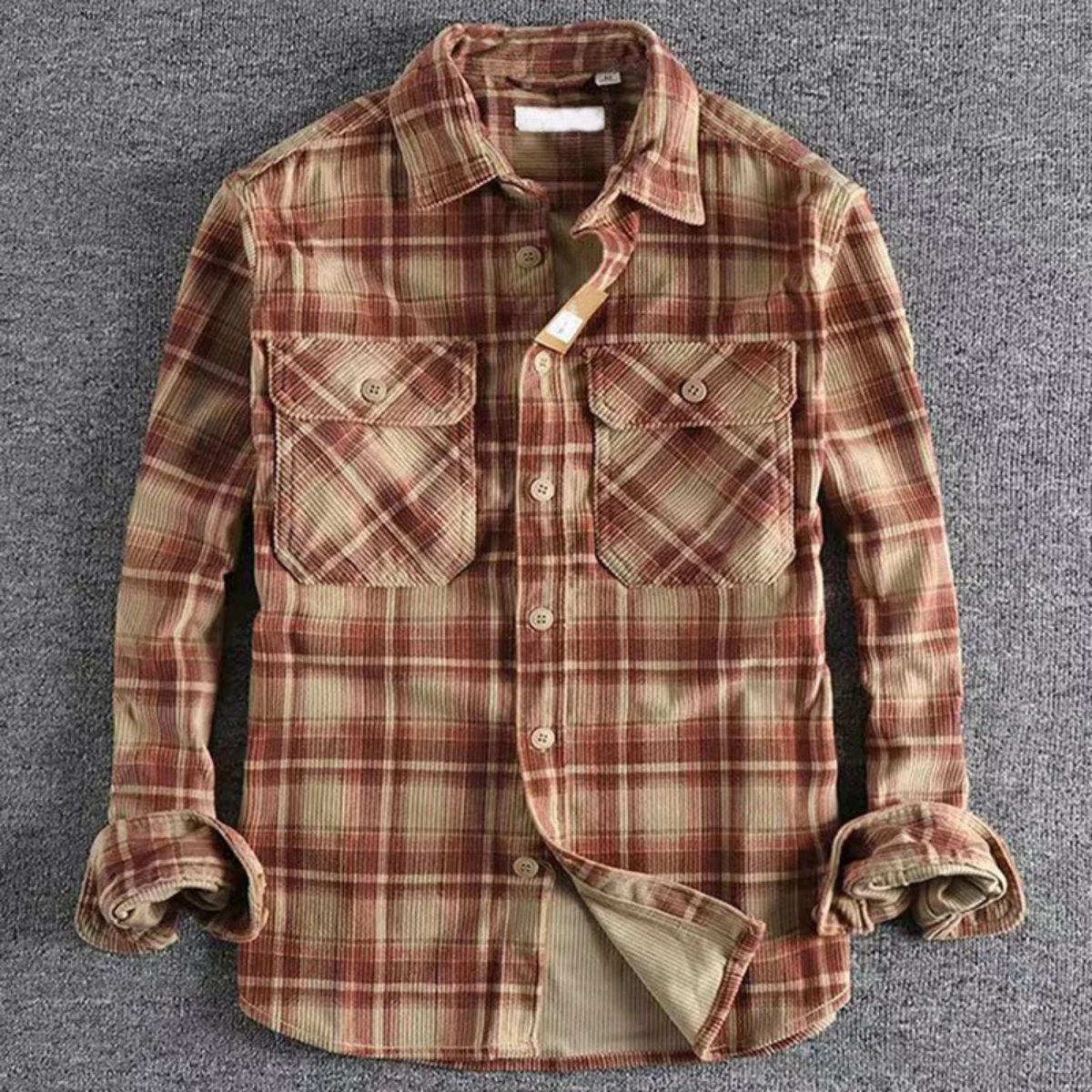 Everett | Men's Casual Plaid Flannel Shirt Gray White Black