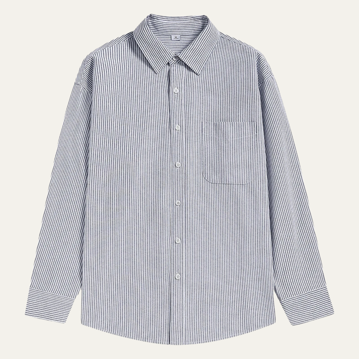 Lars | Men's Blue Striped Button Up Shirt Long Sleeve
