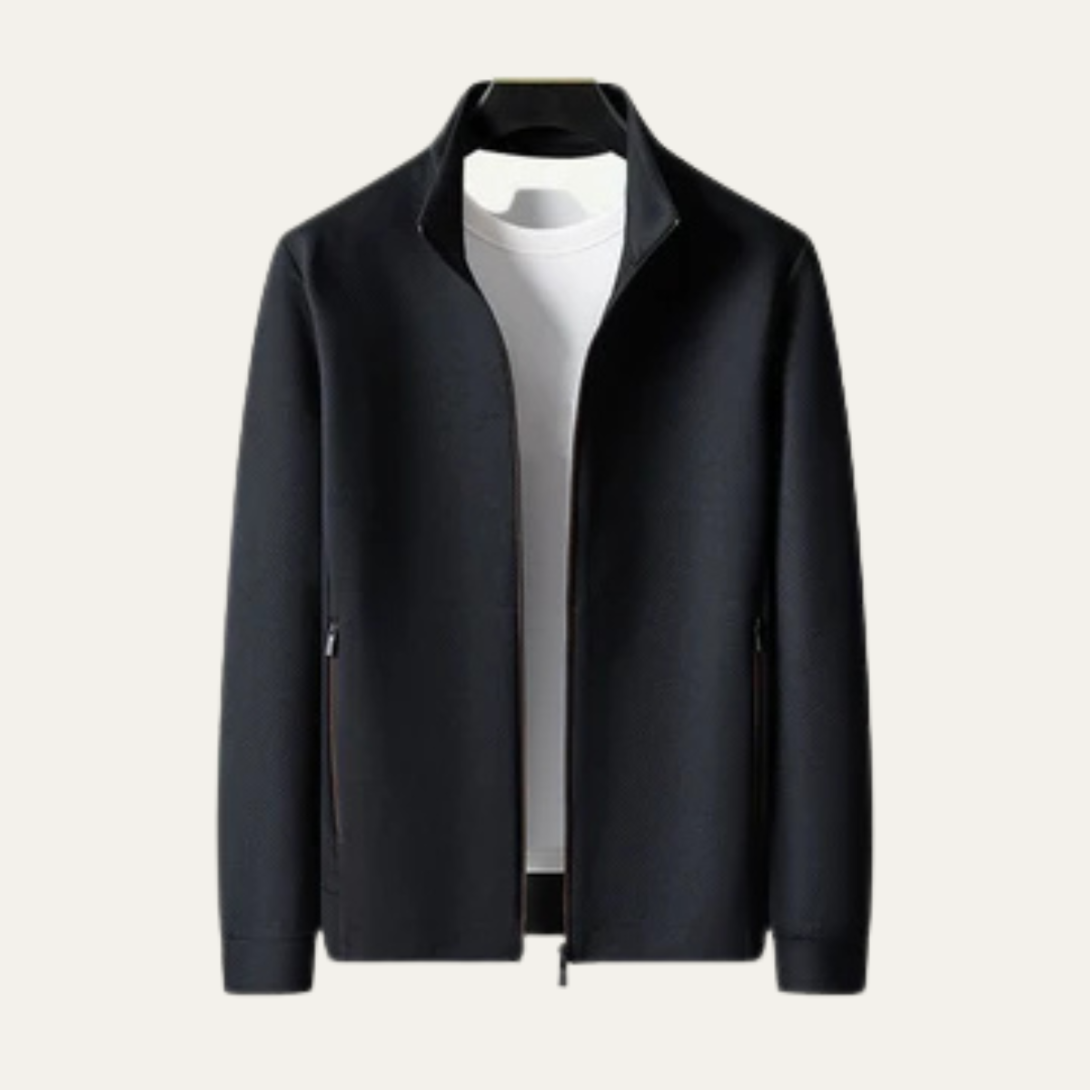 Axel | Men's Lightweight Zip Up Jacket Black