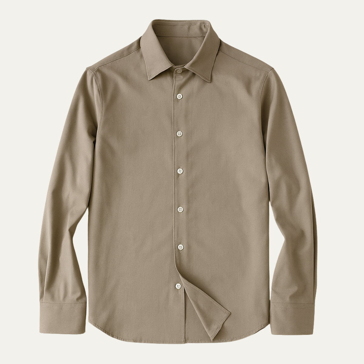 Rhys | Men's Button Up Shirt Navy Long Sleeve Cotton Poplin