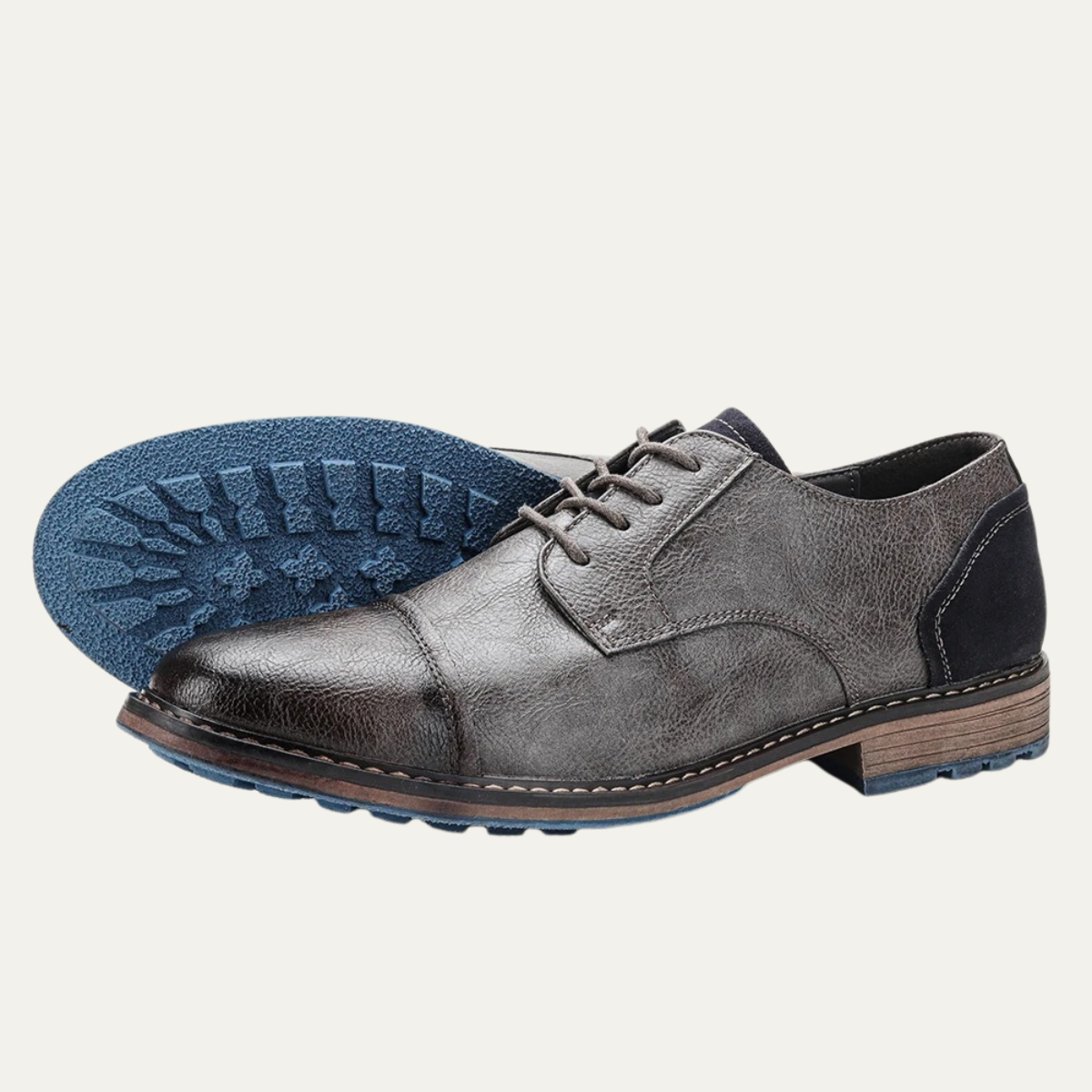 Bram | Men's Leather Oxford Shoes Brown Lace Up