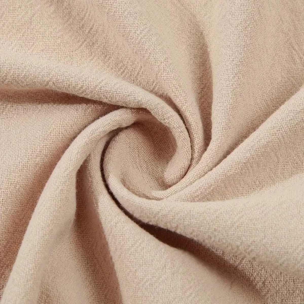 Eli | Men's Linen Set Cream Henley Shirt And Pants