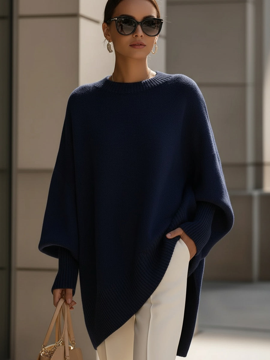 Camille | Women's Oversized Sweater Pink Crew Neck