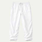 Dama Washington Lars men's linen pants white drawstring relaxed fit - view 8