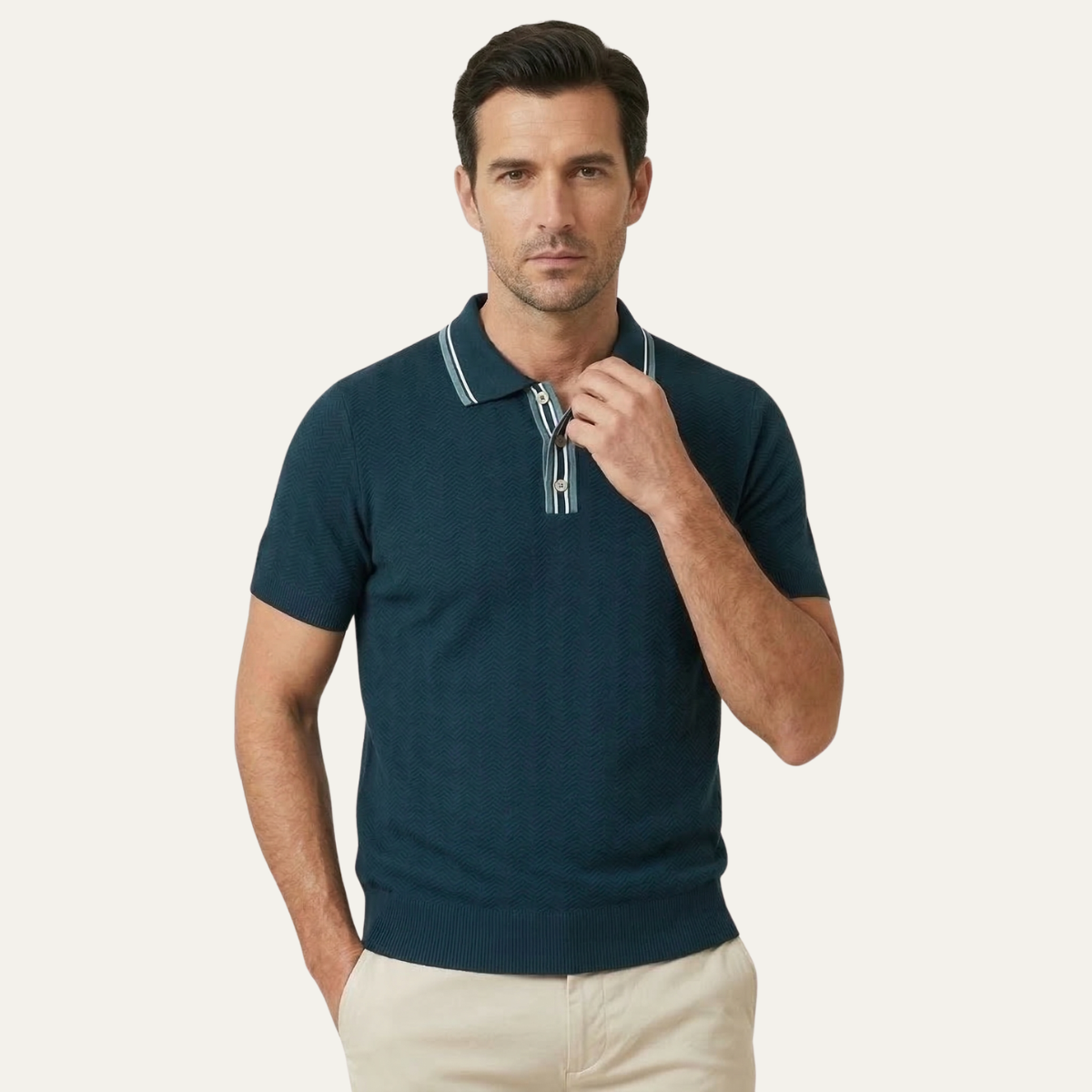 Tate | Men's Casual Polo Shirt Gray