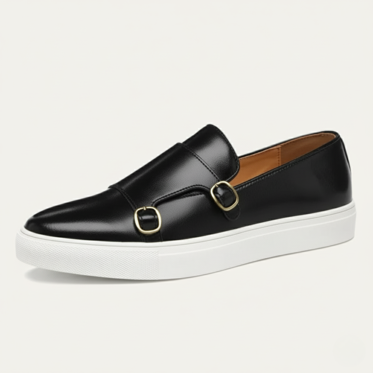 Ash | Men's Double Buckle Loafer Brown Leather White Sole