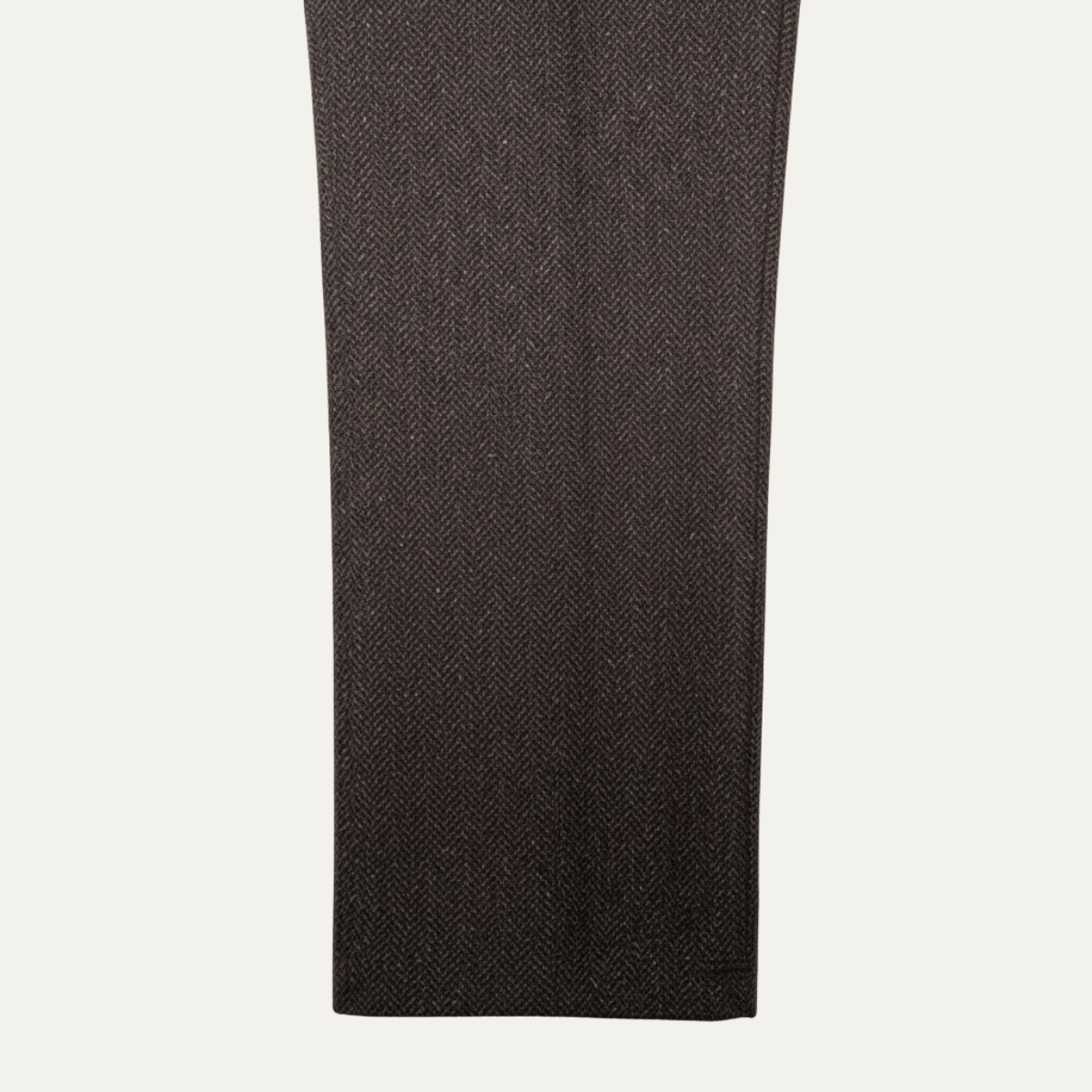 Wade | Men's Pleated Dress Pants Gray Herringbone Wool