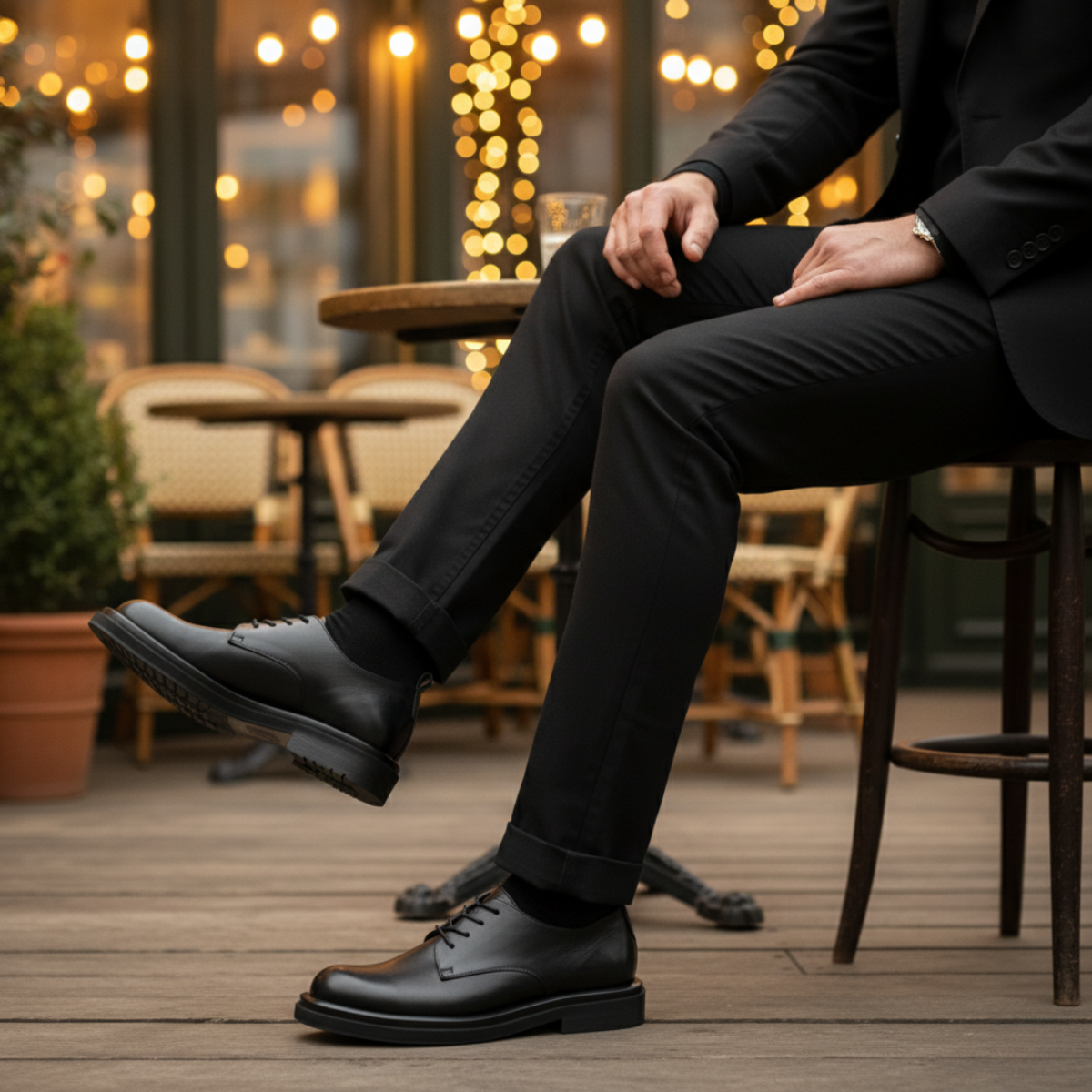Axel | Men's Leather Dress Shoe Black Lace Up