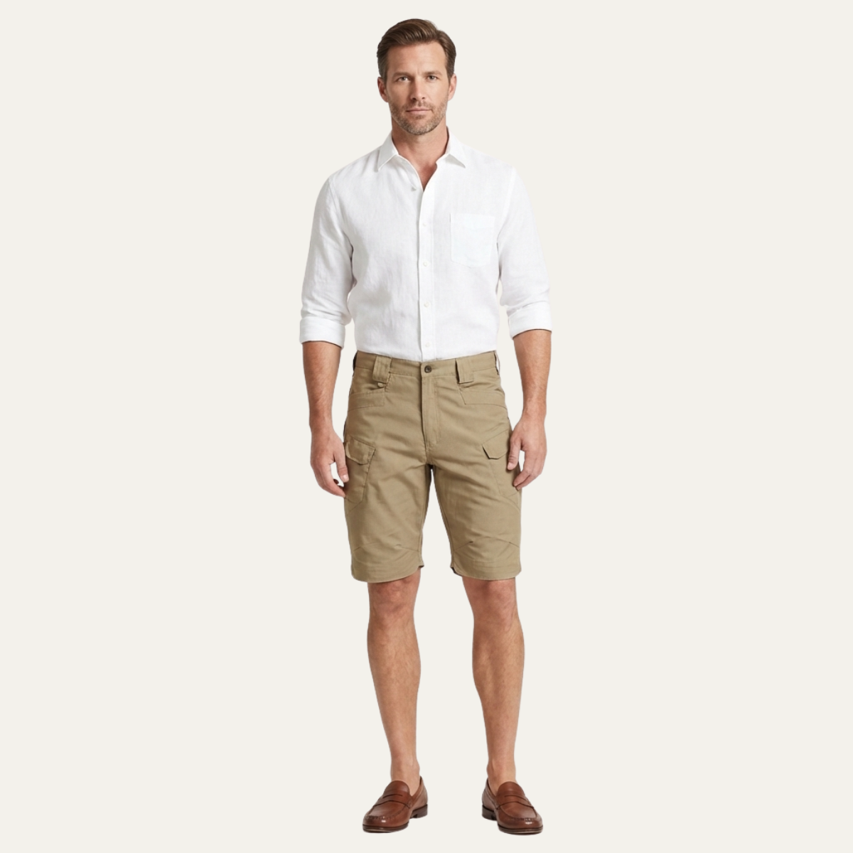 Ash | Men's Cargo Shorts Charcoal Gray Tailored