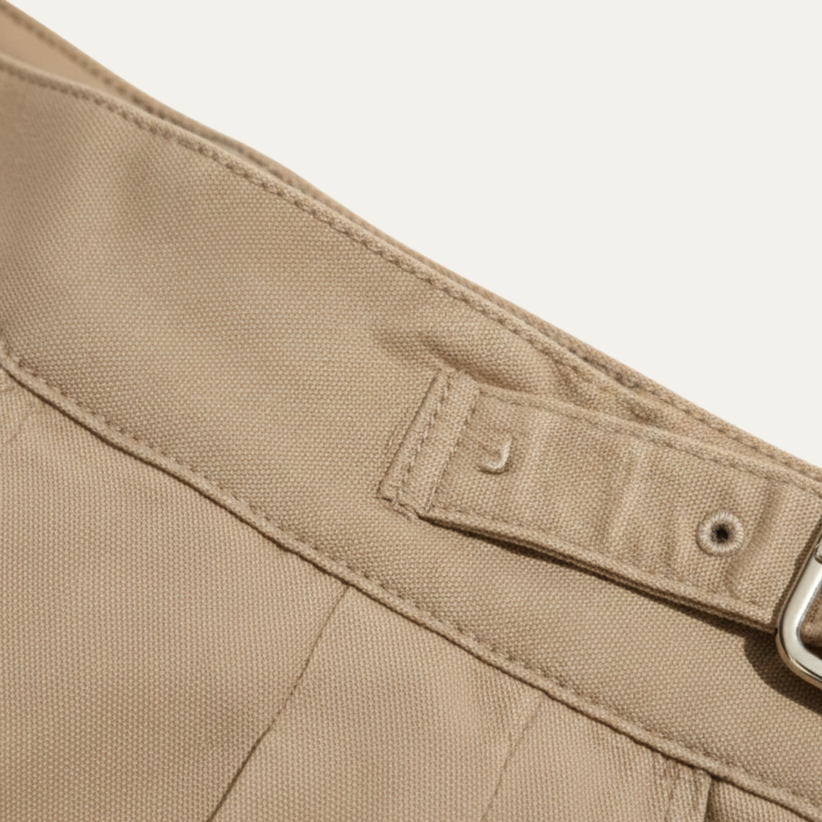 Callum | Men's Casual Double Pleated Straight Leg Pants Beige