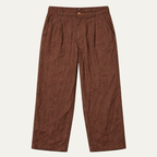 Dama Washington Ash men's linen pants brown relaxed fit wide leg - view 7